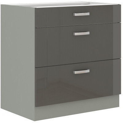 GREY meuble bas 80 3 tiroirs