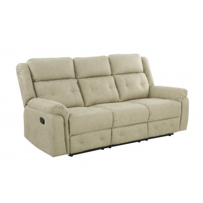 Canapé relax MELBOURNE relax 3 places tissu beige
