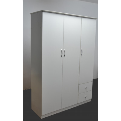 Armoire 3 portes WILLY blanc