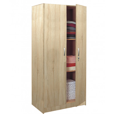 Armoire LILAS 2 portes chêne clair 