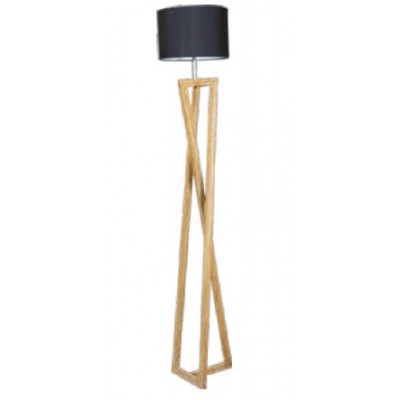 Lampadaire Aster teck massif