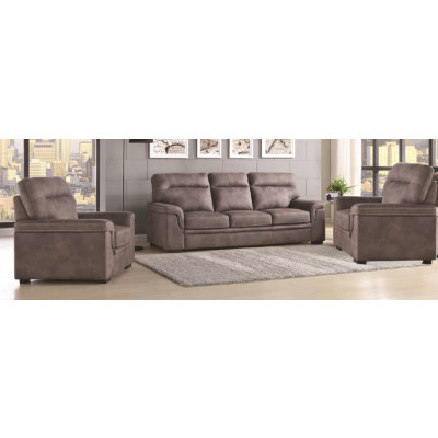 Canapé AUSTIN 3 places tissu gris