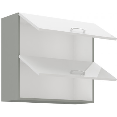BIANKA meuble N°2- haut 80 2 portes basculantes