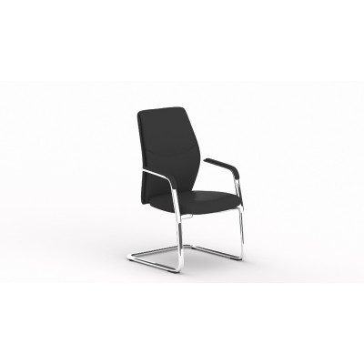 Fauteuil visiteur  BOSS Alu poli/noir