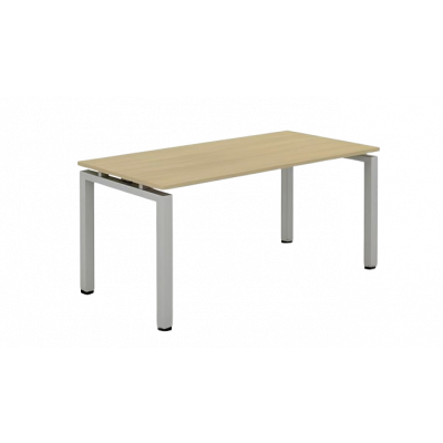 Bureau PURE 180x80 piet 40 gris - plateau chêne clair