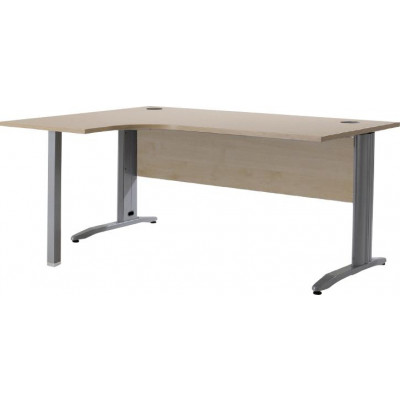 Bur. COMPAQ 180 Gauche PRIMUS décor chêne pieds métal 