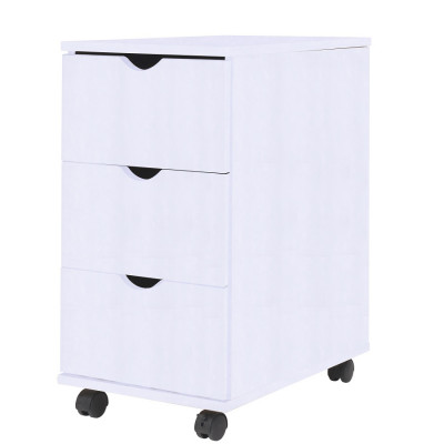 Caisson 3 tiroirs ALBA blanc