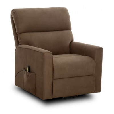 Fauteuil relax électrique Canberra PU chocolat