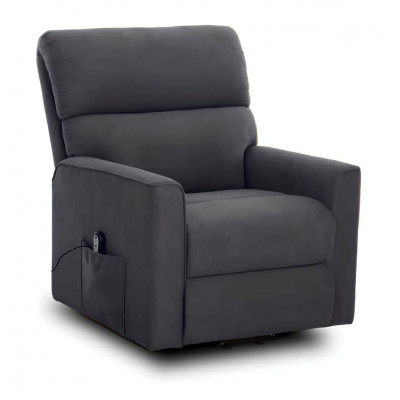 Fauteuil relax électrique Canberra PU gris