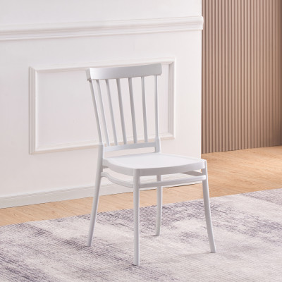 Chaise EMMA polypropylène blanc