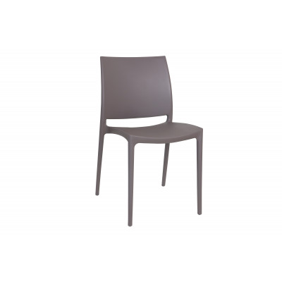 Chaise ELISE polypropylène gris