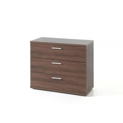 Commode 3 tiroirs HELGA noyer