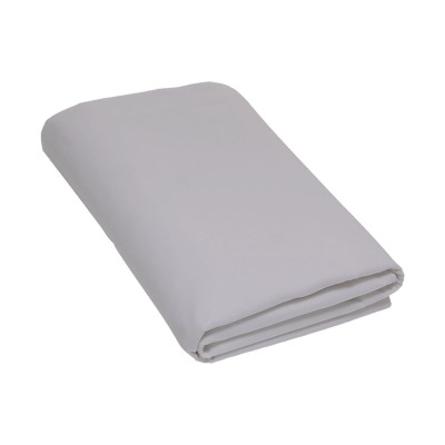 Drap plat 240x300 gris perle POLYCOTON