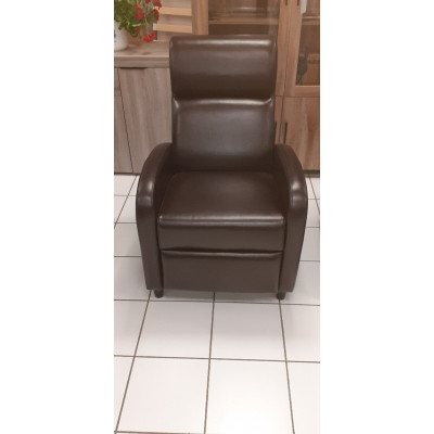 Fauteuil relax push Alia en simili cuir