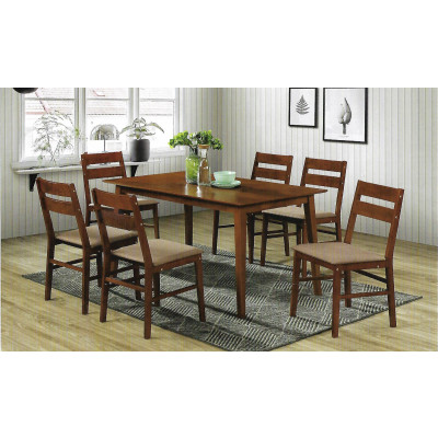 Ensemble Table + 6 chaises VIGO cappuccino