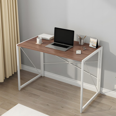 Bureau SYLVAIN décor blanc et noyer