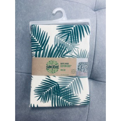 Nappe ronde Exotic vert diamètre 180cm
