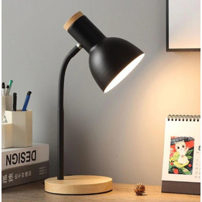 Lampe de bureau noir sur pied