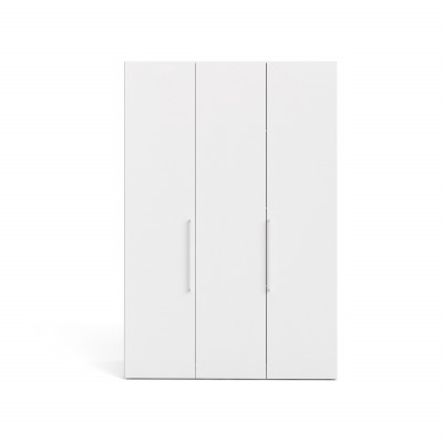 Armoire LARVA Blanc 3 portes 2 tiroirs