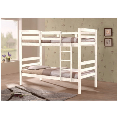 Lits superposés ORLAN 90x190 Pin massif blanc