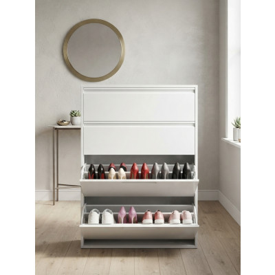 Meuble à chaussure en métal SHOE blanc