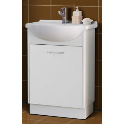 1 meuble lavabo NANCY blanc+ 1 vasque