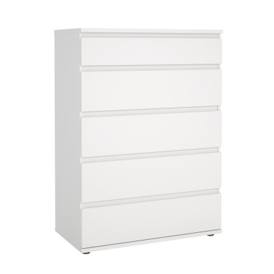 Commode Nova 5 tiroirs blanc