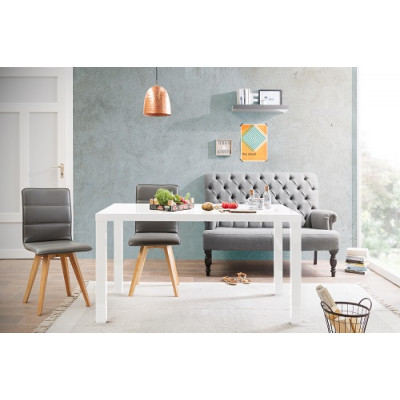 Table PRIMO blanc mat - L 160 cm