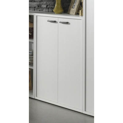 Armoire basse PRONTO 2 portes blanc