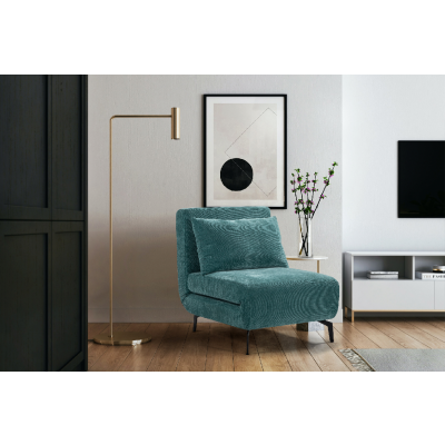 Fauteuil convertible SAIPAN bleu canard
