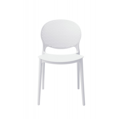 Chaise DOTS blanche
