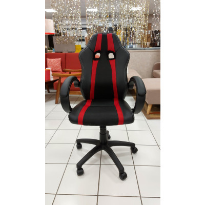 Chaise de bureau SPEED 3 rouge et noir