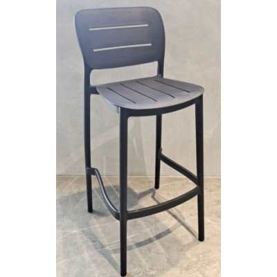 Tabouret DONA gris anthracite 