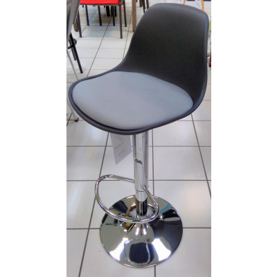 Tabouret NORDIC noir/gris ( lot de 2 )