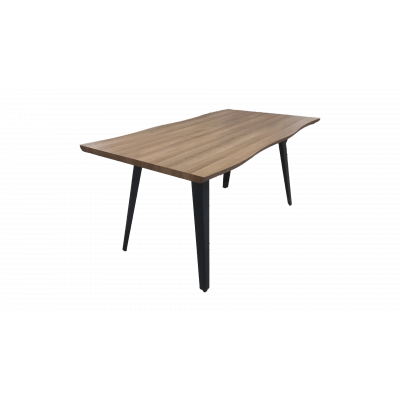 Table LOUISE 160x90 cm  noyer et noir