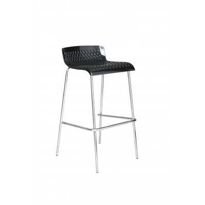 Tabouret de bar HECTOR noir ( le lot de 2 )