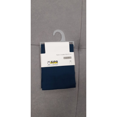 Taie oreiller 50x70 bleu canard POLYCOTON