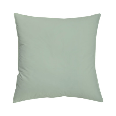 TAIE OREILLER 63x63cm COTON BIO - coloris vert amande