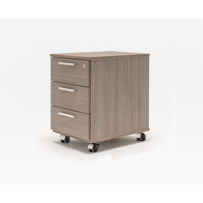 Caisson VIVO décro bouleau gris 3 tiroirs 