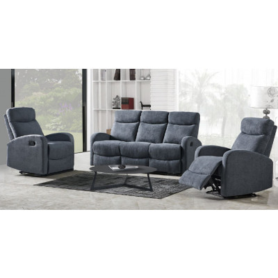 Salon ZEN 3R+1R+1R Tissu Gris