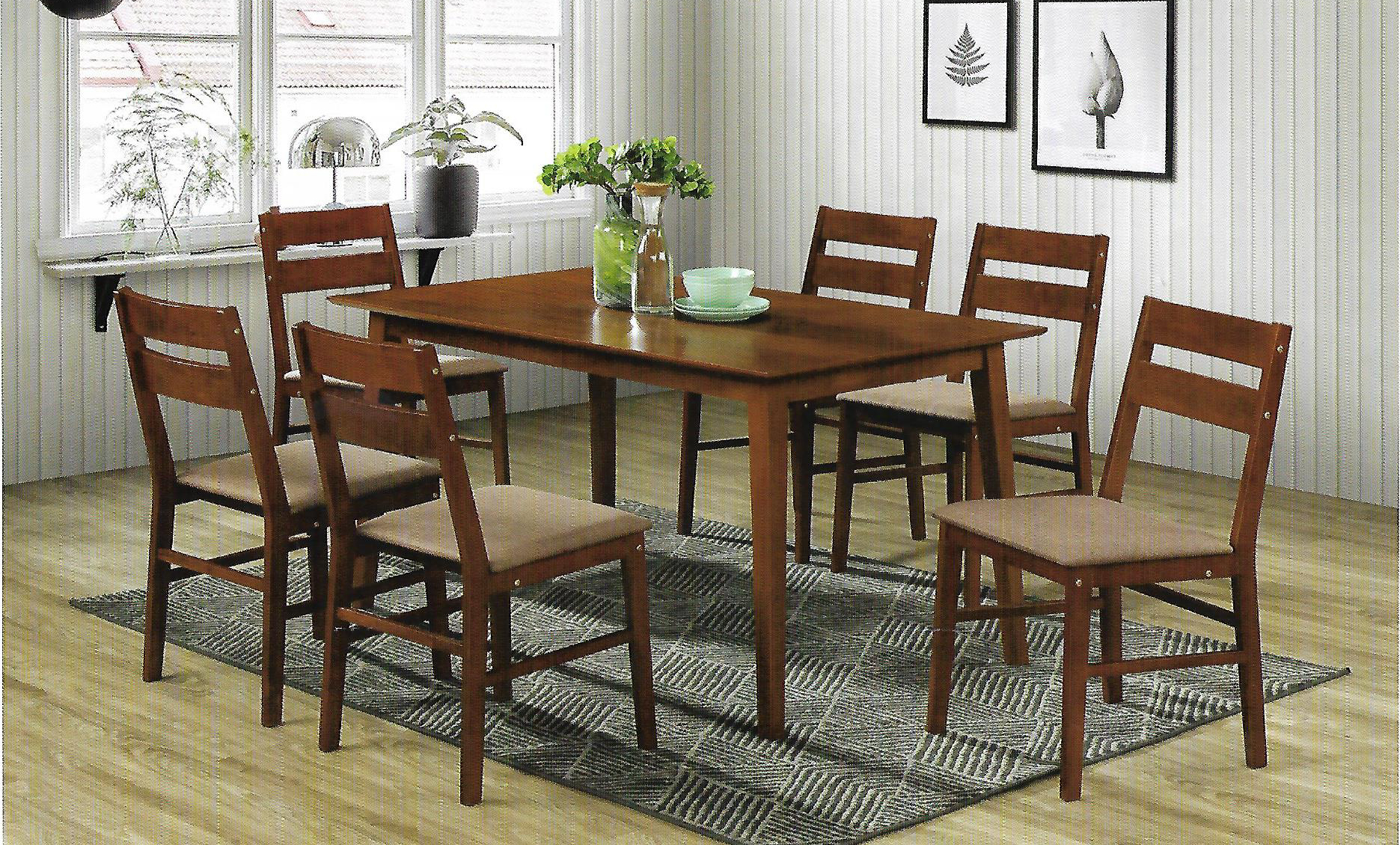Ensemble Table + 5 chaises VIGO cappuccino Ensemble Table + 5 chaises VIGO cappuccino